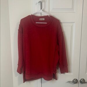 Zenana Outfitters Vibrant Red Pullover